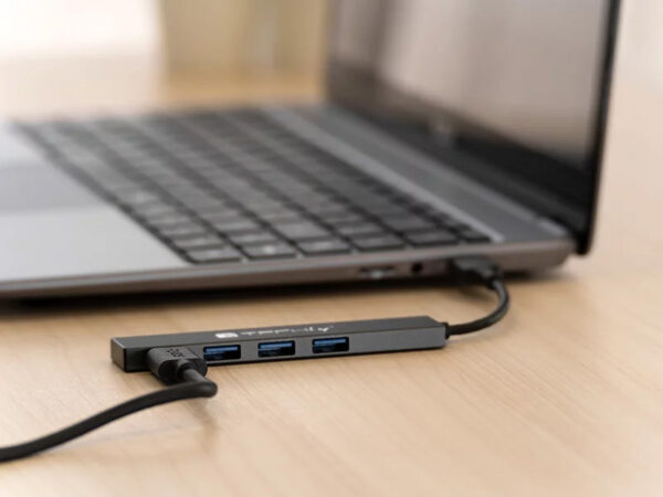 Hub USB-A 3.2 a 4 porte USB-A 5Gbps Slim in Metallo - immagine 6
