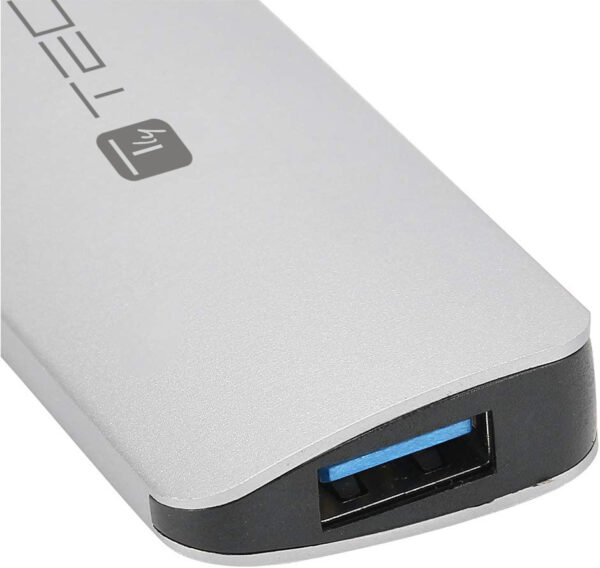 Hub USB-C™ SuperSpeed 4 Porte USB3.0 con PD, Alluminio - immagine 4