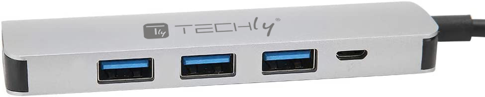 Hub USB-C™ SuperSpeed 4 Porte USB3.0 con PD, Alluminio - immagine 8