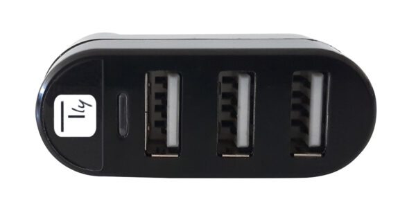 Mini Hub Rotante con 3 Porte USB 2.0 Nero - immagine 9