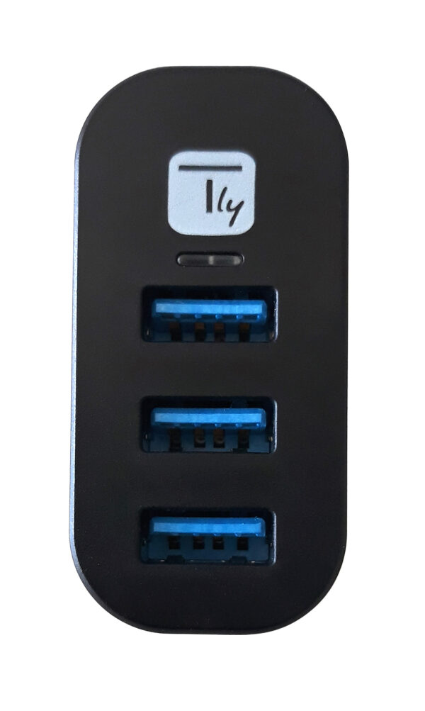 Mini Hub Rotante con 3 Porte USB 3.0 Nero - immagine 8