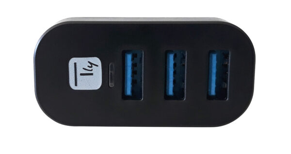 Mini Hub Rotante con 3 Porte USB 3.0 Nero - immagine 9