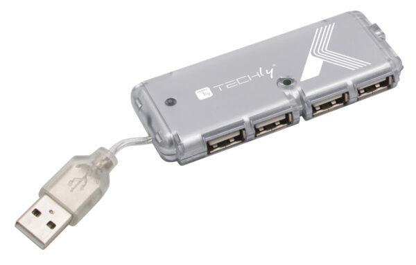 Hub USB Tascabile 4 porte Silver