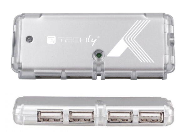 Hub USB Tascabile 4 porte Silver - immagine 3