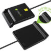 Lettore di Smart Card USB Esterno Nero - immagine 6