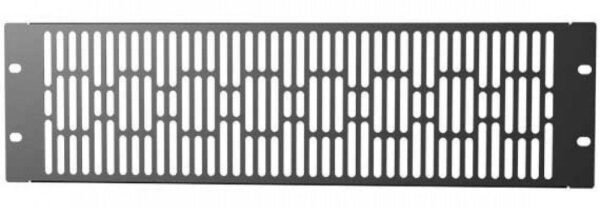 Pannello di Chiusura Ventilato 3U Nero per Rack Audio Video
