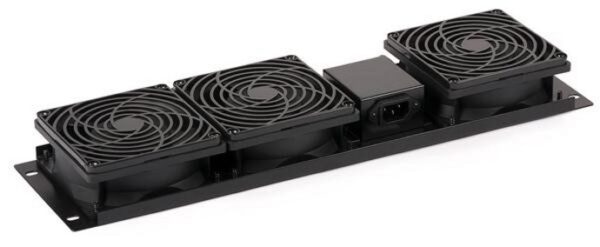 Gruppo di 3 Ventole a Soffitto per Rack 19'' per Audio Video - immagine 2