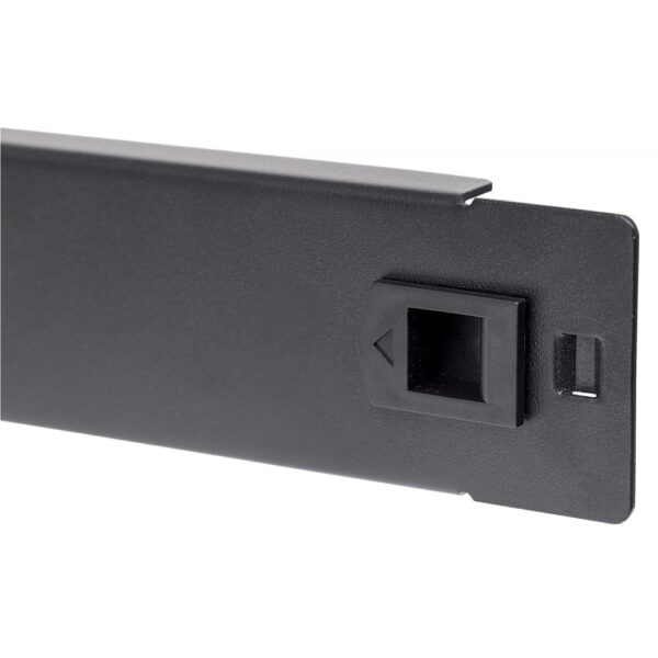 Pannello Cieco Toolless a Clip per Armadi Rack 19'' 1U Nero - immagine 5