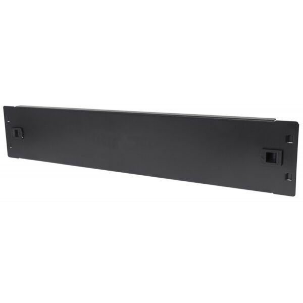 Pannello Cieco Toolless a Clip per Armadi Rack 19'' 2U Nero - immagine 3
