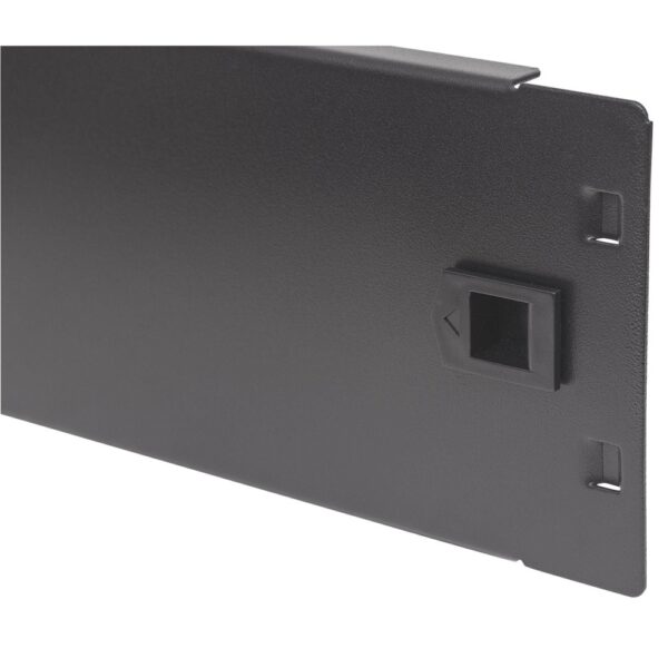 Pannello Cieco Toolless a Clip per Armadi Rack 19'' 2U Nero - immagine 5