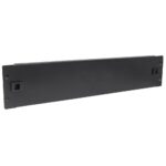 Pannello Cieco Toolless a Clip per Armadi Rack 19'' 2U Nero