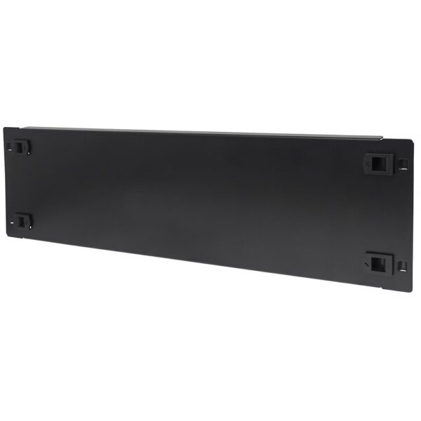 Pannello Cieco Toolless a Clip per Armadi Rack 19'' 3U Nero - immagine 2