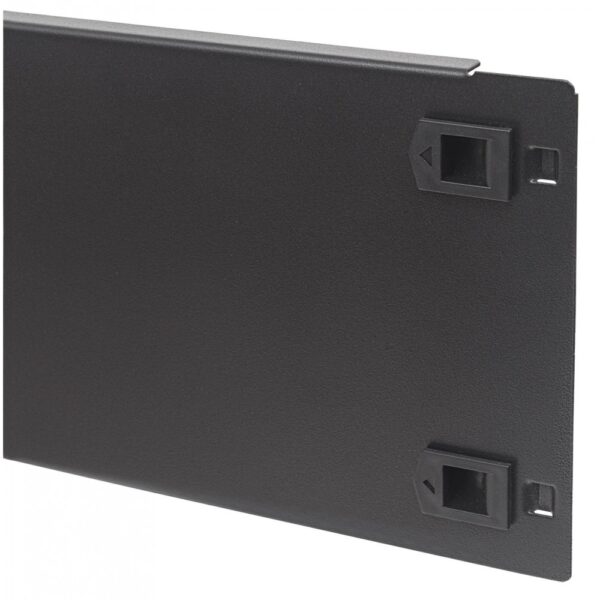 Pannello Cieco Toolless a Clip per Armadi Rack 19'' 3U Nero - immagine 4