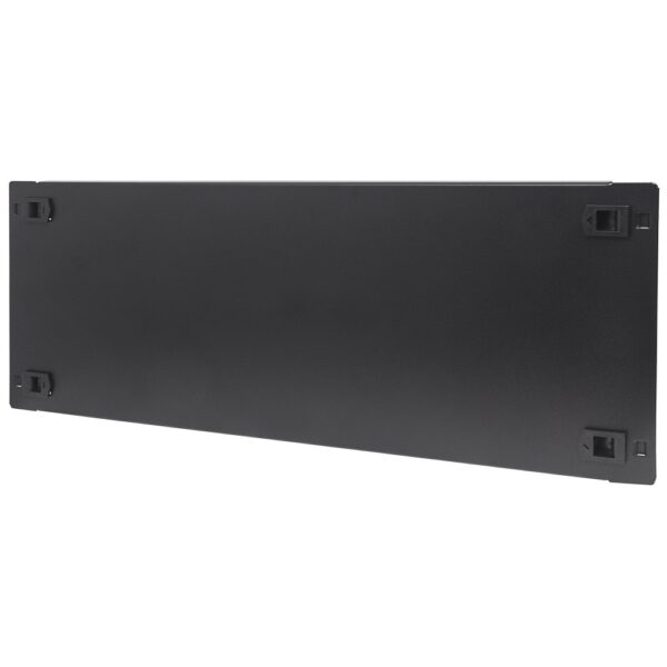 Pannello Cieco Toolless a Clip per Armadi Rack 19'' 4U Nero - immagine 2