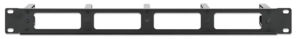 Pannello Passacavi 19'' 5 Anelli in Plastica 1U Nero - immagine 5