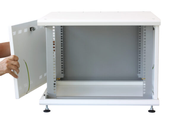 Armadio Rack 19'' ideale per Accumulatori Fotovoltaico 8U P600mm Bianco - immagine 5