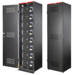 Armadio Rack 19'' 600x600 47U per Batterie Fotovoltaico Nero
