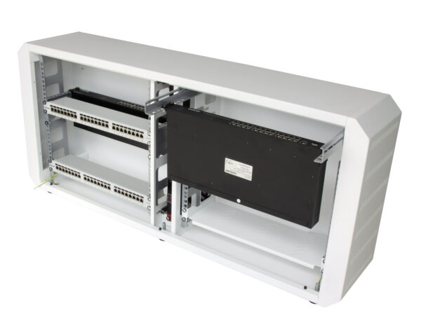 Armadio rack 19'' Ghost  con porta cieca Bianco - immagine 5