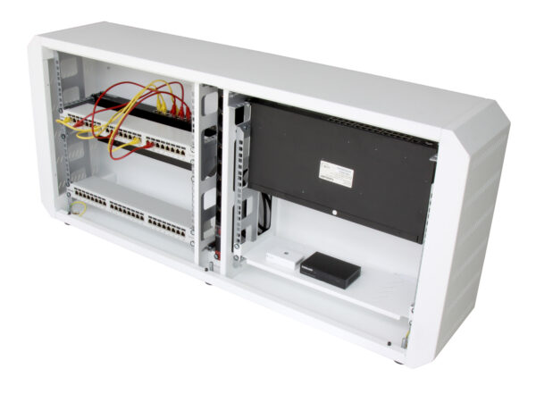 Armadio rack 19'' Ghost  con porta cieca Bianco - immagine 4