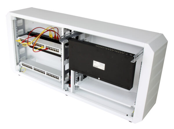 Armadio rack 19'' Ghost  con porta grigliata Bianco - immagine 3