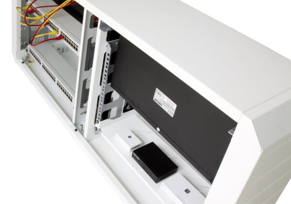 Armadio rack 19'' Ghost  con porta grigliata Bianco - immagine 6