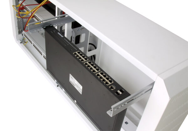 Armadio rack 19'' Ghost  con porta grigliata Bianco - immagine 5