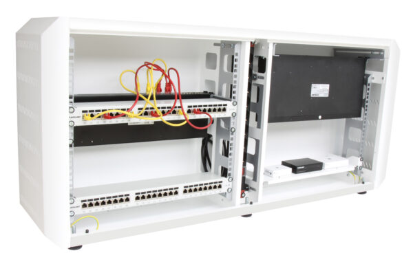 Armadio rack 19'' Ghost  con porta grigliata Bianco - immagine 7