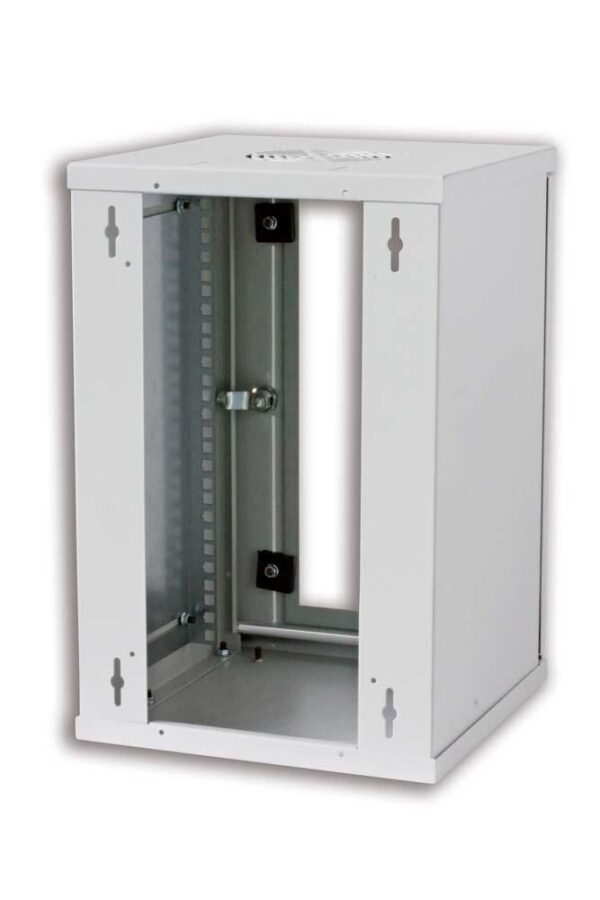 Armadio Rack 10'' a muro 9 unità Grigio prof. 300 mm - immagine 3