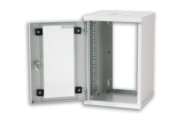 Armadio Rack 10'' a muro 9 unità Grigio prof. 300 mm - immagine 5