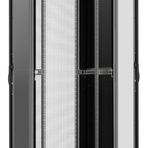 Armadio Server Rack 19'' 800x1000 42U Nero Porta Grigliata Doppio Battente serie Evolution Ventilato