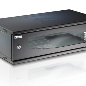 Armadio Rack 19'' a Muro 3U prof. 320 Nero Assemblato