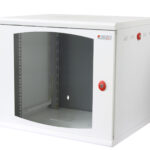 Armadio Rack 19'' a muro 10 unità sezione unica prof. 500mm Bianco