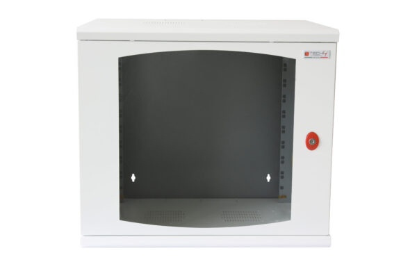 Armadio Rack 19'' a muro 10 unità sezione unica prof. 600mm Bianco - immagine 2
