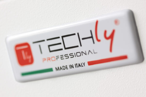 Armadio Rack 19'' a muro 10 unità sezione unica prof. 600mm Bianco - immagine 8