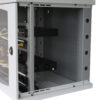 Armadio Rack 19'' a muro 13 unità sezione unica prof. 500mm Nero - immagine 2
