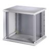 Armadio Rack 19'' a muro 13 unità sezione unica prof. 500mm Nero - immagine 6