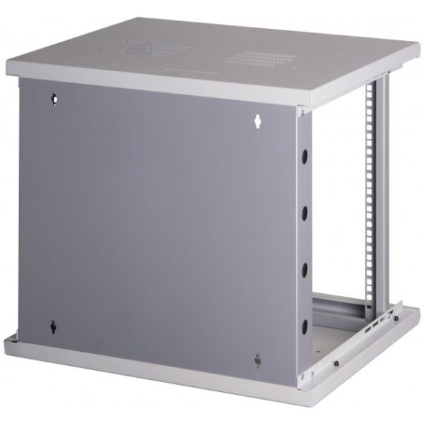 Armadio Rack 19'' a muro 13 unità sezione unica prof. 500mm Nero - immagine 7