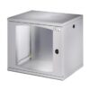 Armadio Rack 19'' a muro 13 unità sezione unica prof. 500mm Nero - immagine 9