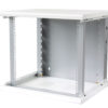 Armadio Rack 19'' a muro 13 unità sezione unica prof. 500mm Bianco - immagine 4