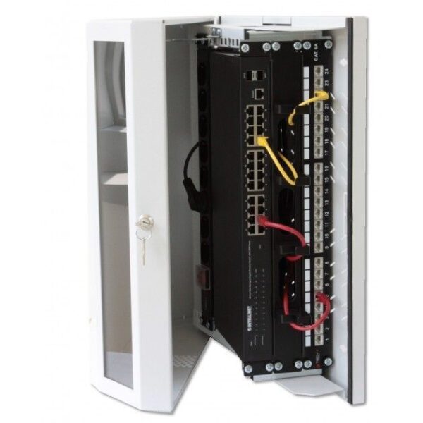 Armadio a muro 19'' 8 Unità Grigio - immagine 4