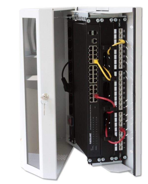 Armadio a muro 19'' Flat 9 Unità Grigio - immagine 6