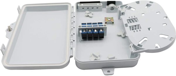 Scatola di Distribuzione Fibra Ottica FTTH IP65 4 Porte SC LC - immagine 2