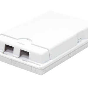 Scatola di Connessione Indoor FTTH per 2 fibre, 2 adattatori, IP20