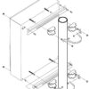 Sistema di fissaggio a palo per rack IP65 - immagine 2