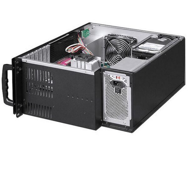 Chassis Industriale Rack 19''/Desktop 4U Ultra Compatto Nero - immagine 5