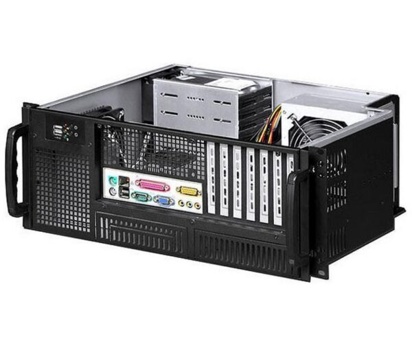 Chassis Industriale Rack 19''/Desktop 4U Ultra Compatto Nero - immagine 2