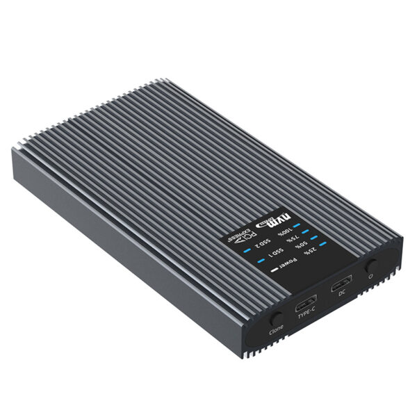 Box Esterno Duplicatore Clone Offline USB3.2 Gen 2x2 USB-C™ M.2 PCIe NVME 20 Gbps - immagine 9