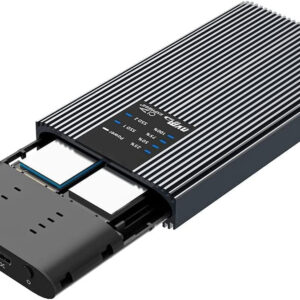Box Esterno Duplicatore Clone Offline USB3.2 Gen 2x2 USB-C™ M.2 PCIe NVME 20 Gbps