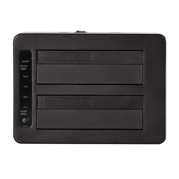 Docking Station USB3.1 Gen2 Doppio Slot HDD/SSD SATA da 2.5''/3.5'' Nero - immagine 4