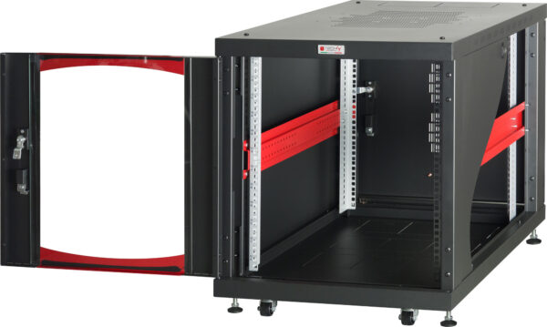 Armadio Server Rack 19'' 600x800 12 Unità Nero da sotto-scrivania - immagine 5